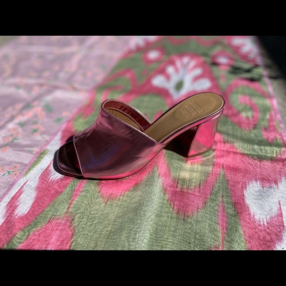 Maryam Nassir Zadeh Pink Metallic Mar Mule Sandal - Picture 6 of 6